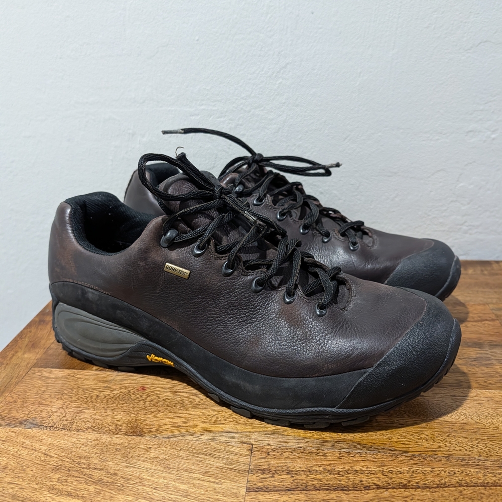 Merrell Chameleon Trek Gore-Tex Brown Leather Vibram Hiking Shoes Mens Size‎ 14